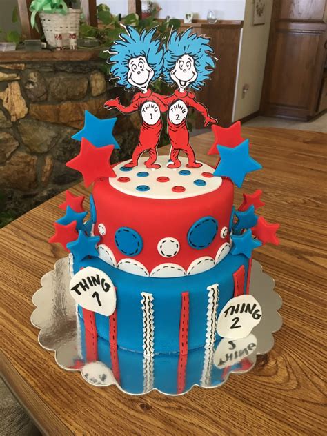 thing 1 thing 2 cake topper